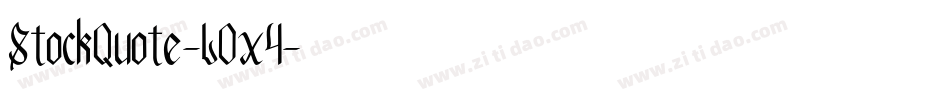 StockQuote-LOx4字体转换