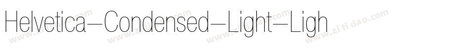 Helvetica-Condensed-Light-Light字体转换