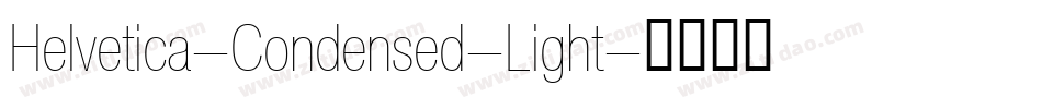 Helvetica-Condensed-Light字体转换
