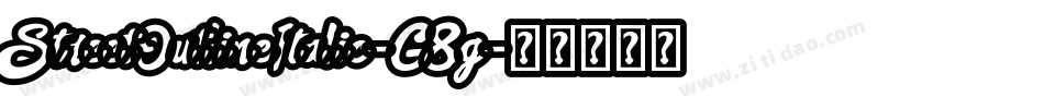 StreetOutlineItalic-G8g字体转换
