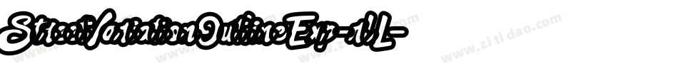 StreetVariationOutlineExp-rlL字体转换