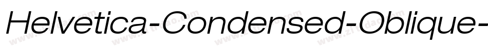 Helvetica-Condensed-Oblique字体转换