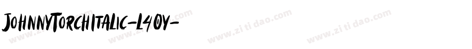 JohnnyTorchItalic-l4Oy字体转换
