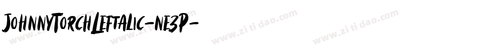 JohnnyTorchLeftalic-ne3P字体转换