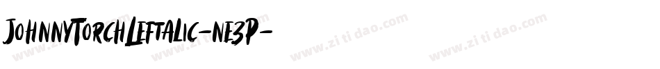 JohnnyTorchLeftalic-ne3P字体转换