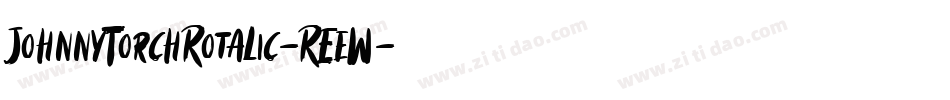 JohnnyTorchRotalic-REeW字体转换