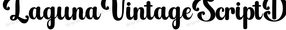 LagunaVintageScriptDemo-Medium字体转换