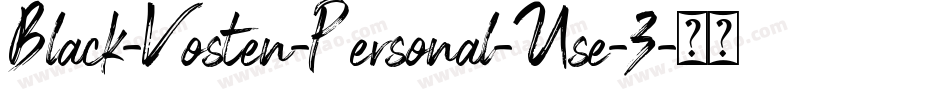 Black-Vosten-Personal-Use-3字体转换