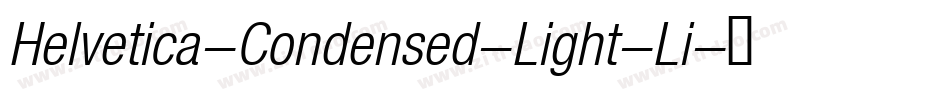 Helvetica-Condensed-Light-Li字体转换
