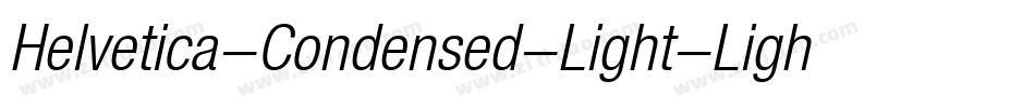 Helvetica-Condensed-Light-Light字体转换