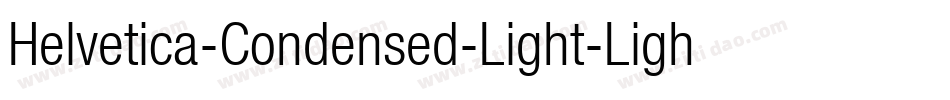 Helvetica-Condensed-Light-Light字体转换