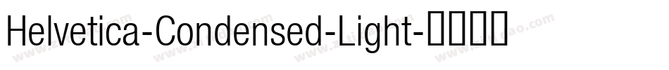 Helvetica-Condensed-Light字体转换