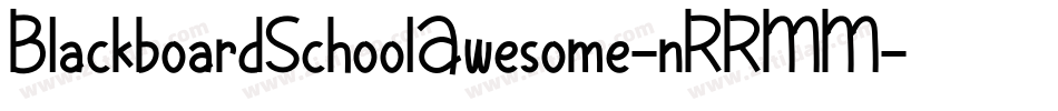 BlackboardSchoolAwesome-nRRMM字体转换