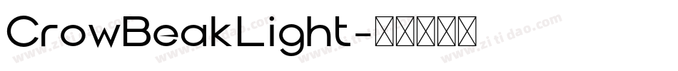 CrowBeakLight字体转换