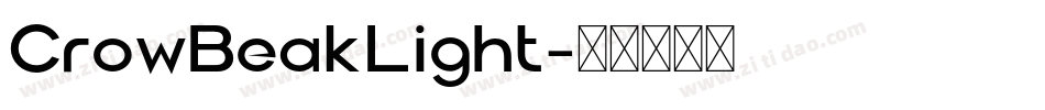 CrowBeakLight字体转换