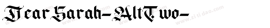 DearSarah-AltTwo字体转换