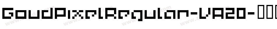GoudPixelRegular-VA20字体转换