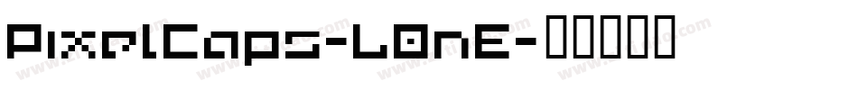 PixelCaps-LOnE字体转换