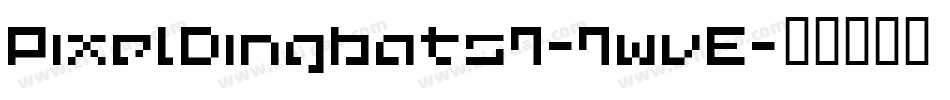 PixelDingbats7-7wvE字体转换