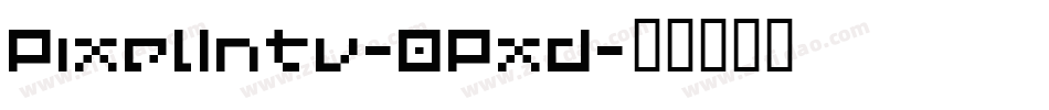 PixelIntv-OPxd字体转换