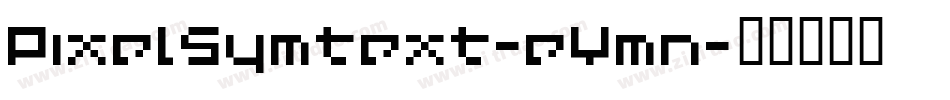 PixelSymtext-eYmn字体转换