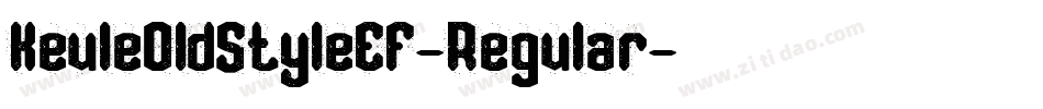 KeuleOldStyleEF-Regular字体转换