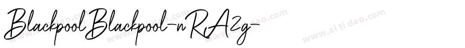 BlackpoolBlackpool-nRA2g字体转换