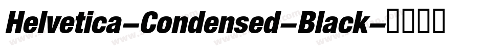 Helvetica-Condensed-Black字体转换