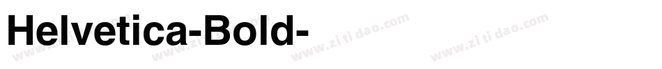 Helvetica-Bold字体转换