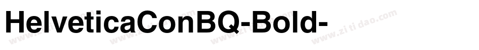 HelveticaConBQ-Bold字体转换