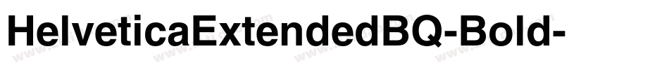 HelveticaExtendedBQ-Bold字体转换
