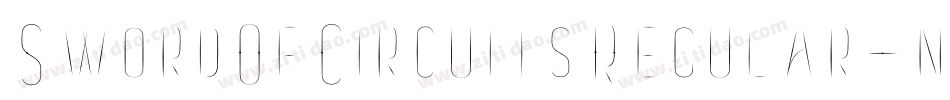 SwordOfCircuitsRegular-nyRY字体转换