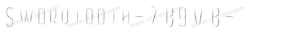 Swordtooth-7B9VB字体转换