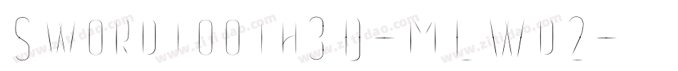 Swordtooth3D-mLWd2字体转换
