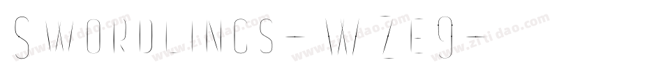 Swordlings-WZe9字体转换