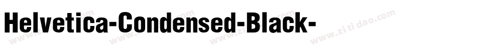 Helvetica-Condensed-Black字体转换