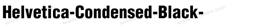 Helvetica-Condensed-Black字体转换