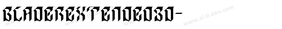 BladerExtended3D字体转换
