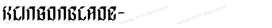 KlingonBlade字体转换