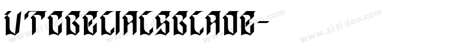 VTCBelialsBlade字体转换