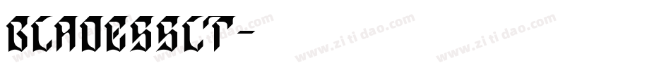 bladesslt字体转换