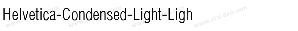 Helvetica-Condensed-Light-Light字体转换