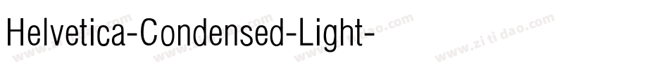 Helvetica-Condensed-Light字体转换