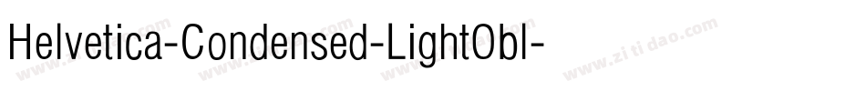 Helvetica-Condensed-LightObl字体转换