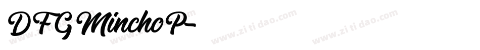 DFGMinchoP字体转换