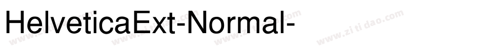 HelveticaExt-Normal字体转换