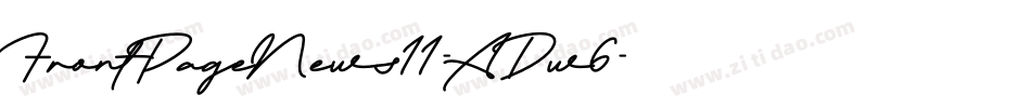 FrontPageNews11-ADw6字体转换