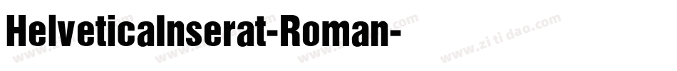 HelveticaInserat-Roman字体转换