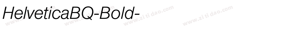 HelveticaBQ-Bold字体转换