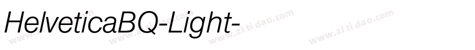 HelveticaBQ-Light字体转换